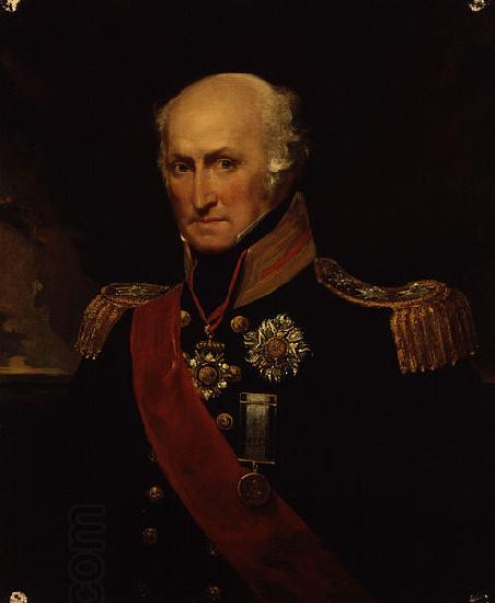 John Hayter Admiral Sir Benjamin Carew c 1833 China oil painting art